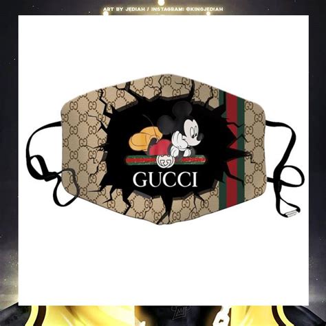 mickey mouse face mask gucci